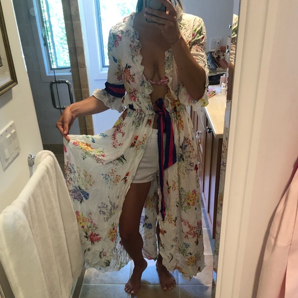 Rococo Sand Floral Kaftan - Picture 6 of 6